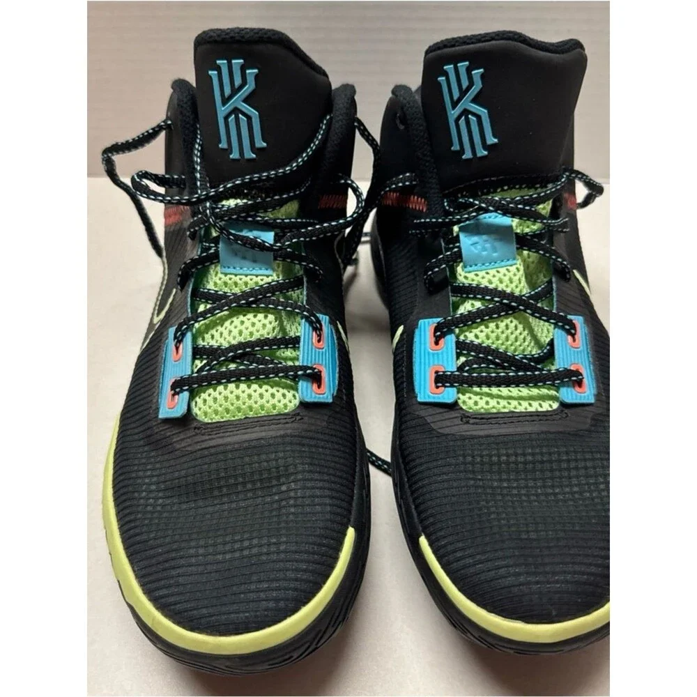 Nike Kyrie Flytrap IV Mens Size 9 CT1972-003 Black/Lime-Glow Lagoon